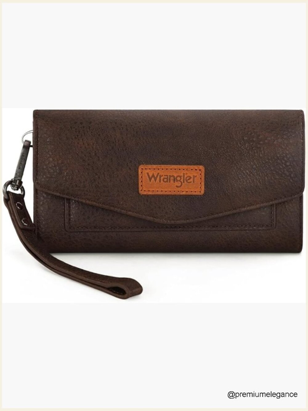 Large Trifold RFID Wristlet Wallet with Coin Purse